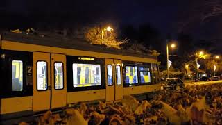 Szeged: Széchenyi tér. Tram-train nr. 001, route 1