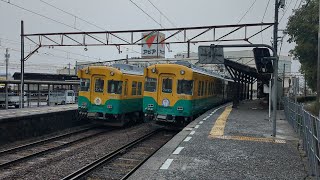 富山地方鉄道本線　寺田経由電鉄富山行　10030形＆立山線　寺田・五百石・岩峅寺・有峰口経由立山行　10030形　稲荷町駅入線シーン＆発車シーン