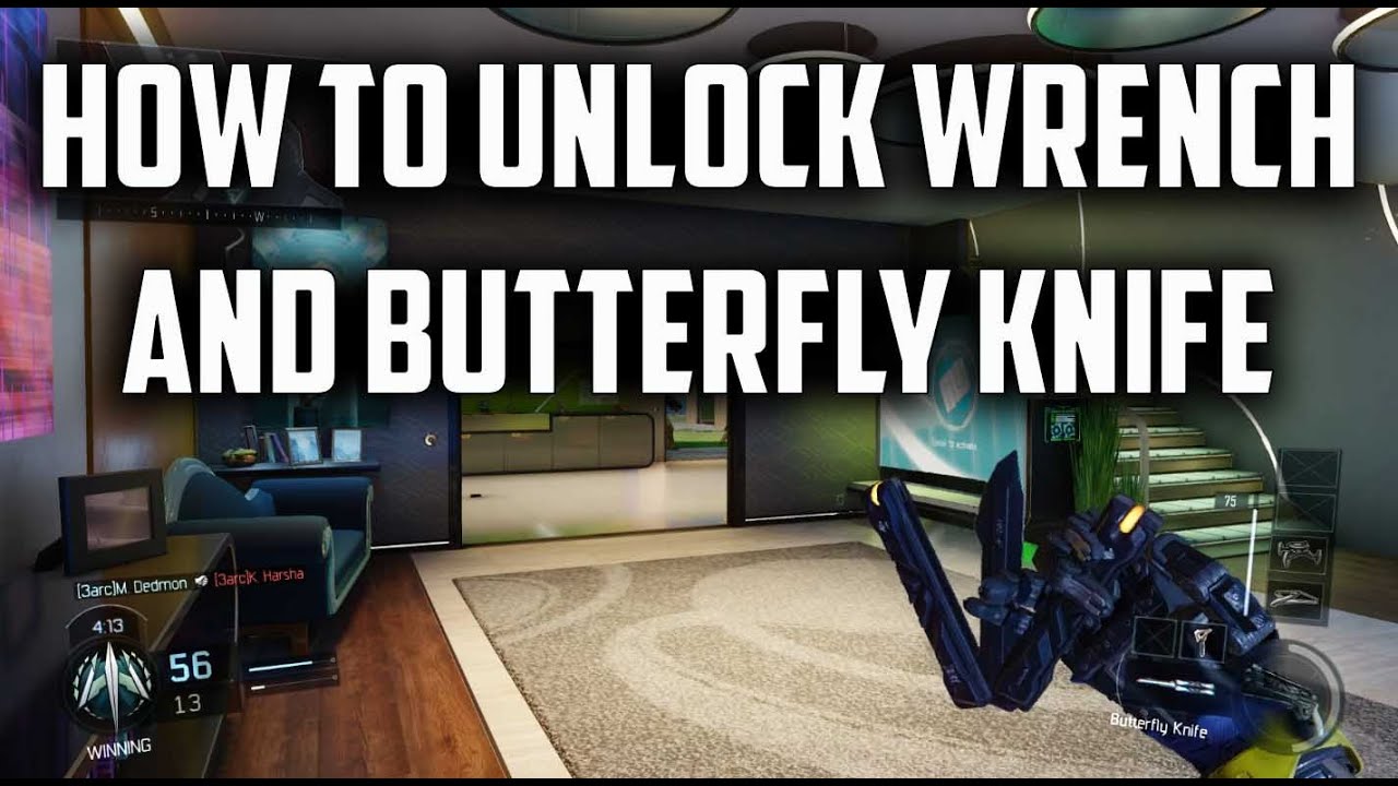 How To Unlock Wrench And Butterfly Knife Black Ops 3 (Gameplay Video ...