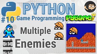 Pygame Tutorial 10 - Multiple Enemies