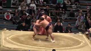 【新十両初白星】 天風(あまかぜ) vs 琴恵光  2015大相撲三月場所2日目 Amakaze vs Kotoeiko SUMO