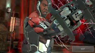 Injustice 2 android gameplay [Short Circuit Stage Normal Mode] Killing UNBREAKABLE CYBORG