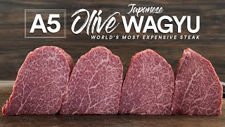 Japanese A5 Olive Wagyu Steaks, Once in a lifetime experience!