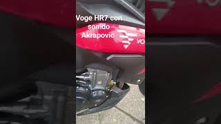 Voge 500R (HR7) sonido de escape Akrapovic