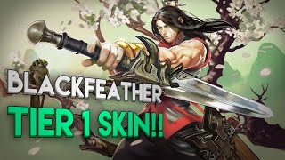 Vainglory Skins - DYNASTIES BLACKFEATHER TIER 1!! Lane Gameplay [Update 1.18]