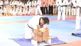 2013The World Taekwondo Hanmadang]해외 개인 손날격파 남자 마스터 12TML(A) MALAYSIA    LEONG CHONG LENG KNIFE BREA