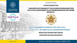 OpenLCA - Analisis Sustainability Packaging dengan Metode Life Cycle Assessment