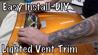 How to Install Ciro 3D LED Lighted Fairing Vent Trim on Harley