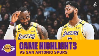 HIGHLIGHTS | Los Angeles Lakers vs. San Antonio Spurs