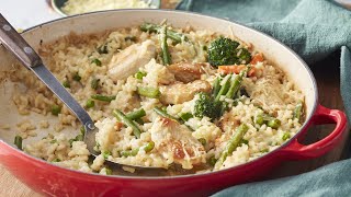 Easy Oven-Baked Chicken and Vegetable Risotto Recipe