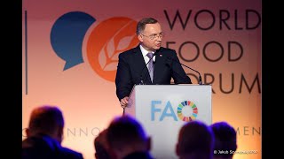 Polish President Andrzej Duda visiting Rome, where he attends the World Food Forum