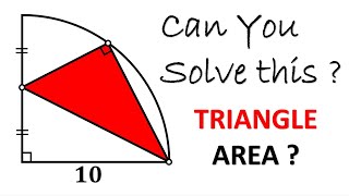 Can YOU Find the Area of This Inscribed RED Right Triangle?