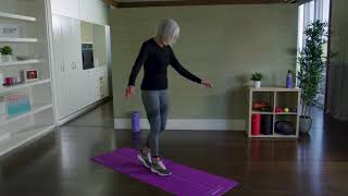 Tightrope Walking for Balance and Fall Prevention using Sanarte Rejuvenation Mat