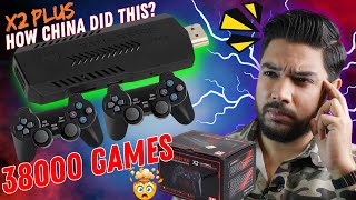 X2 Plus Game Stick Review🎮Best GameStick On Earth🤯38000 Game🕹️45 Console🔥Retro Game Dual Player🎮