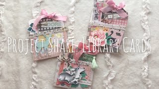 Library Card Pockets~Project Share