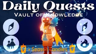 Seasonal Candles + Daily Quests in the Vault of Knowledge | Sky Children of the