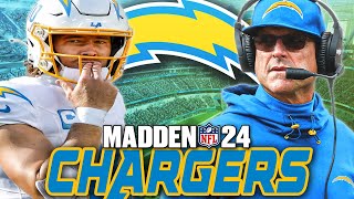 Rebuilding the Jim Harbaugh CHARGERS! | Madden 24 Realistic Rebuild