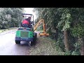 avant 750 loader c w twose flail hedgecutter mower attachment