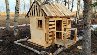 Building a Pallet Playhouse