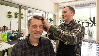 💈 Classic Haircut in Beautifully Preserved 1960s Ohio Barbershop | Kettering Bar