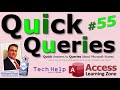 Microsoft Access Quick Queries #55:  Migrating to SQL Server, Linked Tables and Front End Structure