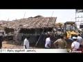 corporation clears encroachments in madurai bus stand