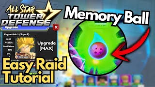 EASIEST WAY to beat Earth Memory Tournament Raid for Memory Ball | Roblox All Star Tower Defense