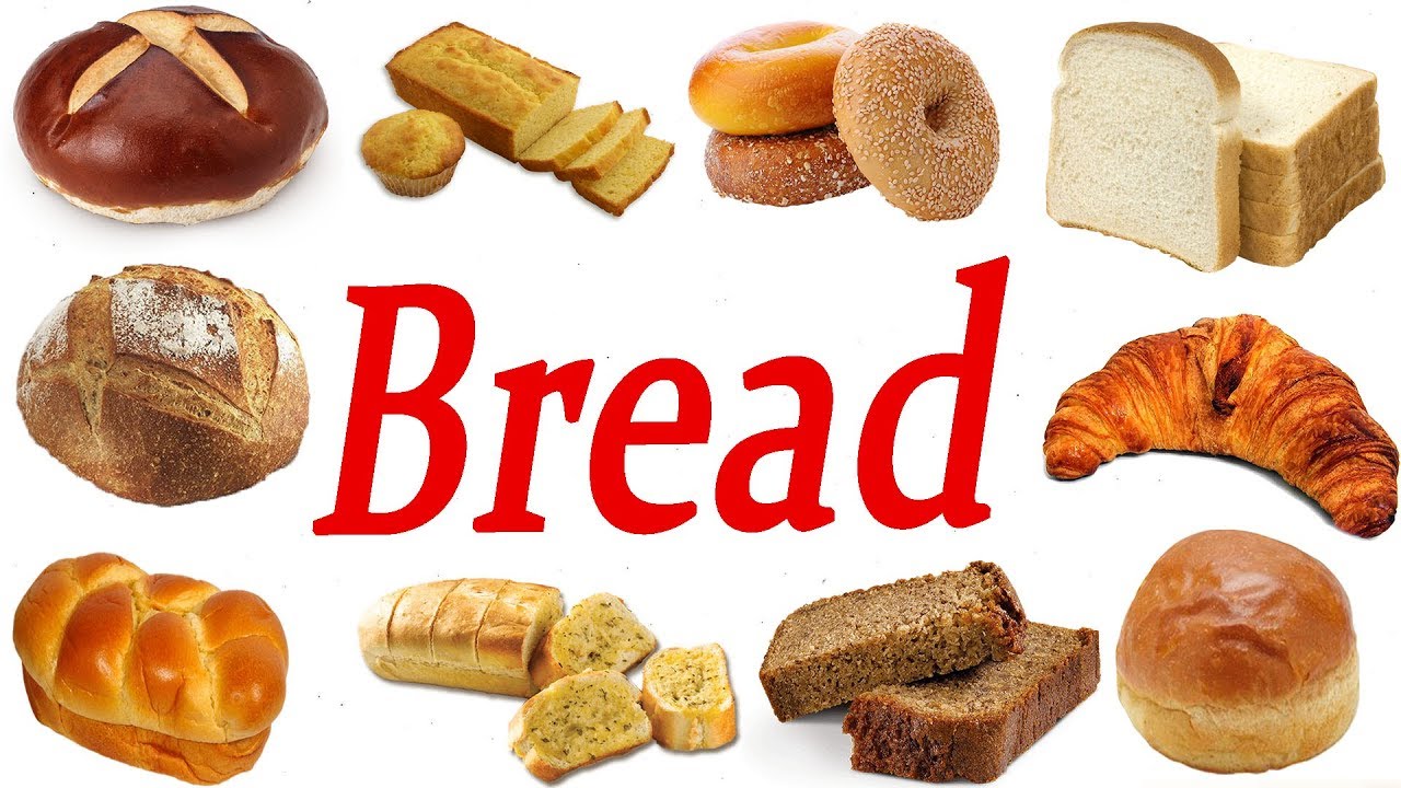 Learn Names Of Food In English - List Of Breads- (Part-1) - YouTube