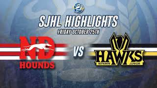 HIGHLIGHTS: Notre Dame Hounds @ Nipawin Hawks, Oct. 25, 2024