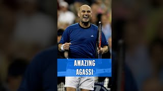 Agassi hits UNBELIEVABLE passing shot! 🔥