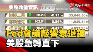 【歐美股】Fed會議官員敲響衰退警鐘 美股急轉直下｜美3月CPI顯示通膨續降溫 歐股收紅｜#歐美股｜#寰宇新聞 @globalnewstw