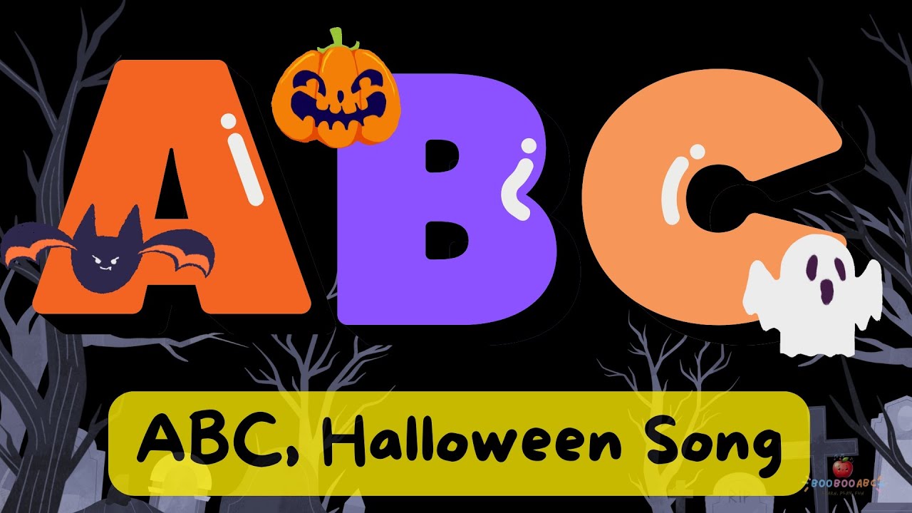 Abc Halloween Song For Kids Boobooabc Fun A To Z Halloween Learning