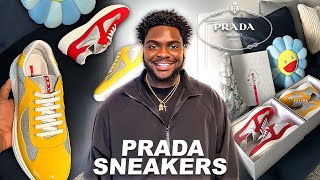 PRADA AMERICA’S CUP SNEAKER REVIEW | SIZING + ON FEET TRY-ON * THE BEST DESIGNER SHOE!*