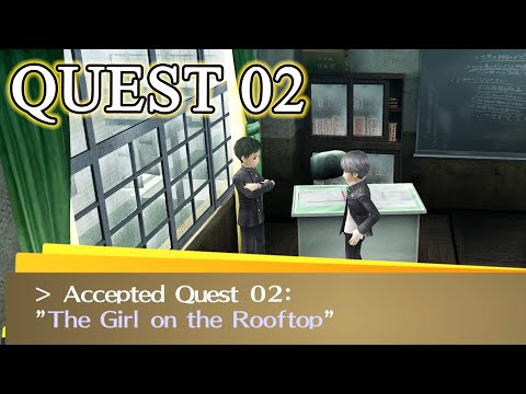 P4G QUEST 02 THE GIRL ON THE ROOFTOP FROM MALE STUDENT CLASSMATE (PERSONA 4 GOLDEN STEAM 2020)