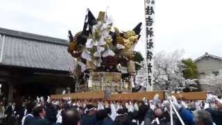 北条節句祭　宵宮　西高室　御旅所　屋台差し上げ　その２