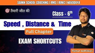 SAINIK SCHOOL MATHS CLASS 6 | SPEED, DISTANCE & TIME | MATHS IS EASY