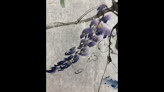 顧老師國畫示範2019-09-12_0217(紫藤花2)