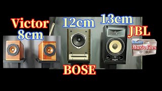 BOSE121V \u0026 JBL4310H \u0026 JVC SX-WD1KT ウッドコーン 空気録音 最後に原曲あり Comparison♪Light dance Ennio Máno