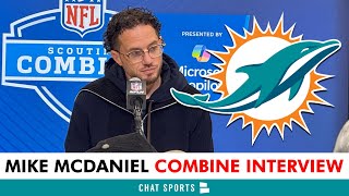 Mike McDaniel SOUNDS OFF On Terron Armstead, Tyreek Hill, Jevon Holland + More At NFL Combine