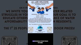 Today is the day Jackson MI, a community discussion on WATER!