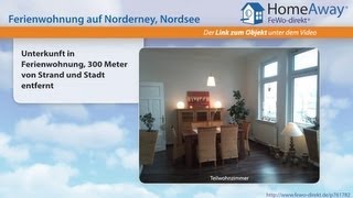 Norderney: Unterkunft in Ferienwohnung, 300 Meter von Strand und Stadt - FeWo-direkt.de Video