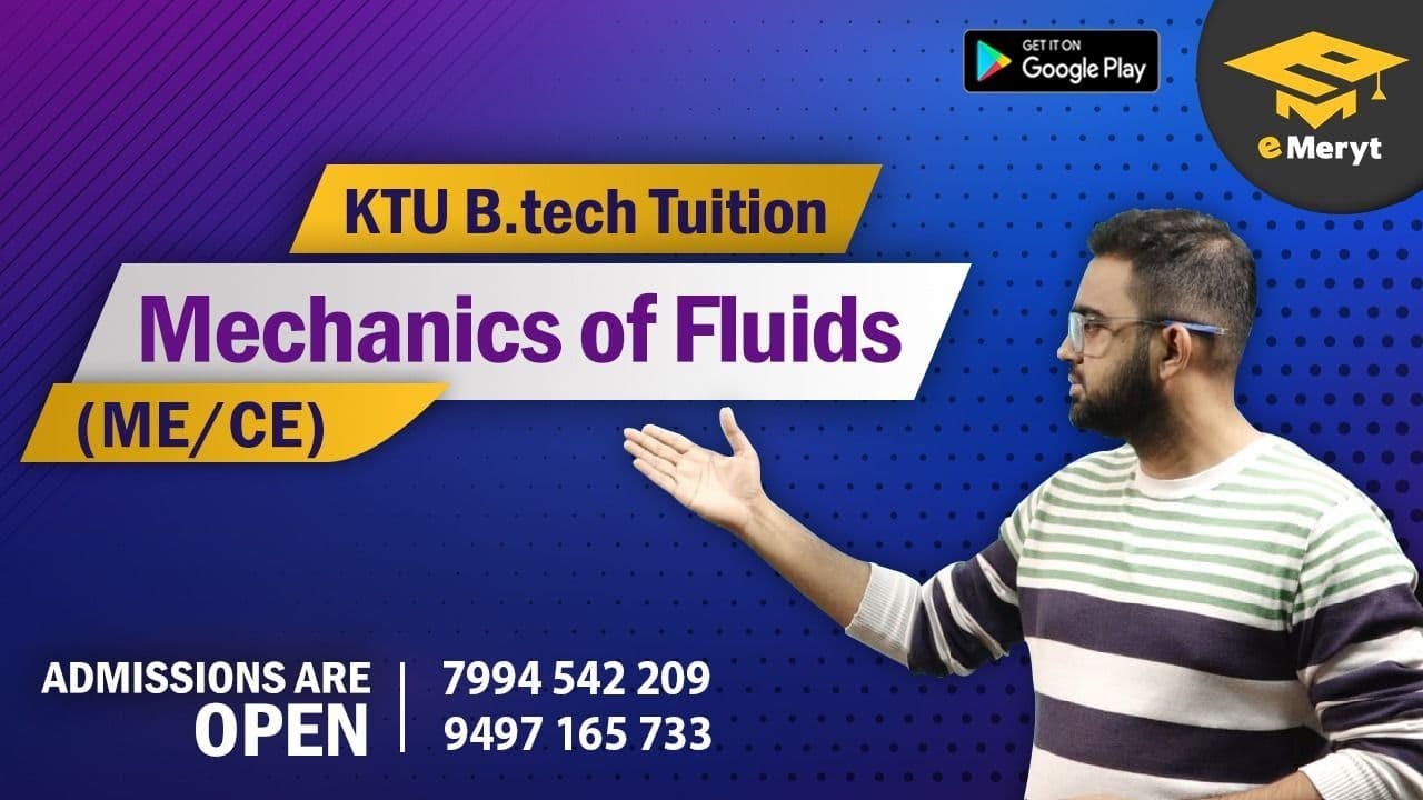 KTU B.tech TUITION Mechanics Of Fluids | Imp Questions| | MECH | CIVIL ...