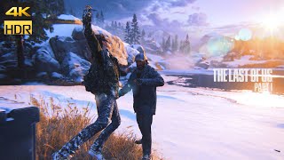 The Last of Us Part 1 - Ellie Brutal Combat Gameplay | PS5 4K HDR
