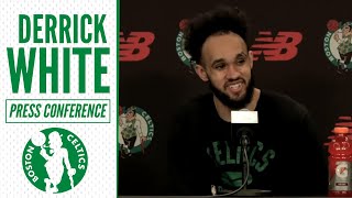 Derrick White on His Confidence, Series Physicality | Celtics Shootaround