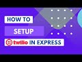 How to use Twilio to send SMS using ExpressJS #youtube #youtubevideo #coding #twilio