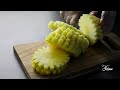 How to cut a pineapple without too much waste