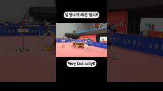 엄청나게 빠른 랠리!! Very fast rally!! #주하티비지유 #JOOHATVJIYU #tabletennis #pingpong #탁구