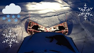 PLOWING 5 INCHES OF FRESH SNOW HINIKER PLOW!