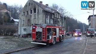 Telewizja Wałbrzych - Pożar i ewakuacja 5 osób na ul. Legnickiej