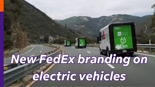 New FedEx branding applied to BrightDrop Zevo 600 electric vehicles